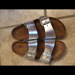 Birkenstocks metallic- Arizona style